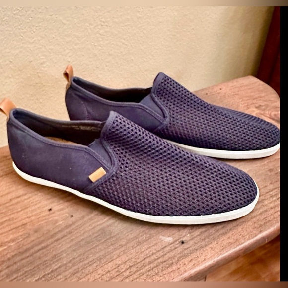 H&M Men's Navy Mesh Slip-On Shoes Size 11.5 - Picture 5 of 5